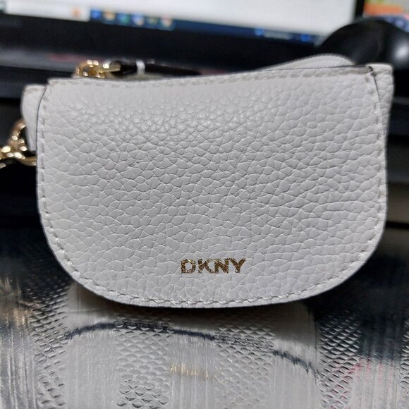 DKNY Clip On Handbag Keychain Mini Bag Coin Purse Pouch Smooth Leather Style 2 - Picture 6 of 11